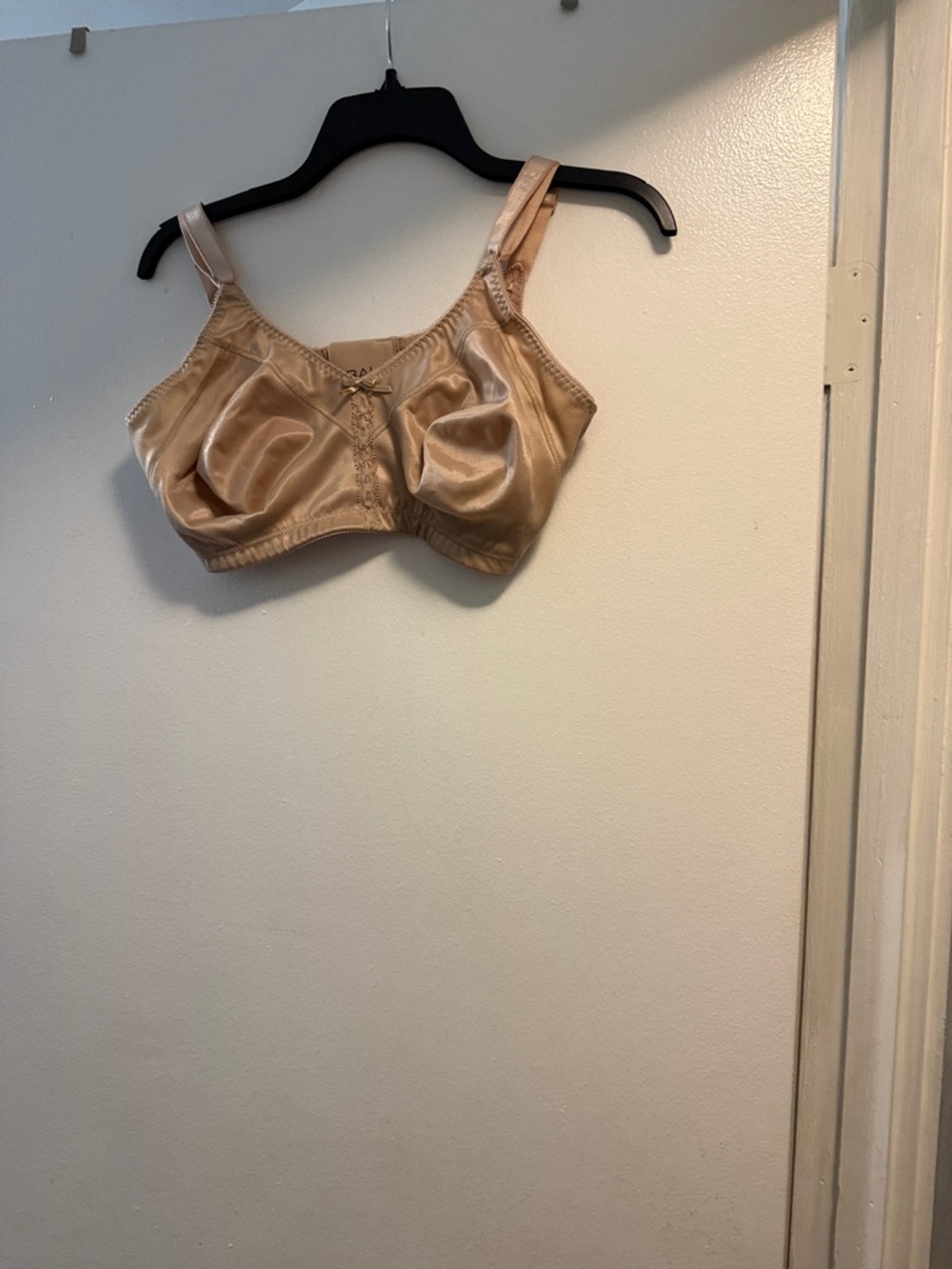 Bali Satin Full Coverage Bra in Nude